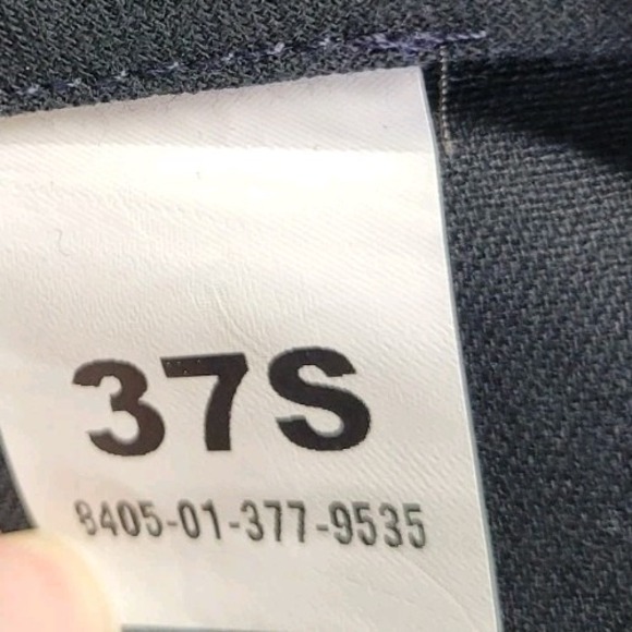 USAF Air Force Dress Pants Blue 1620 Mens Size 37 Short Wool/Poly Blend Military - Picture 8 of 10